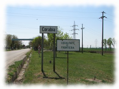 intrare in orasul corabia